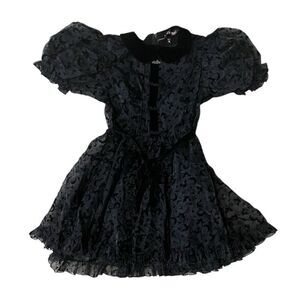 NWT Dolls Kill Trickz N Treatz Witch You Were Here Organza Dress Junior M/Wmn S